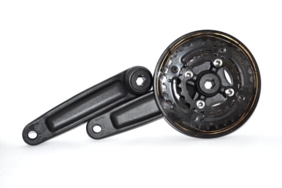 Шатун SR Suntour CW10 Duro D H BAZG, 175MM, 32/22T, черный