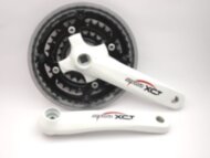 Шатун SR Suntour CW13 XCT T312 WHSG, 170MM, 42/32/22T, белый-черный