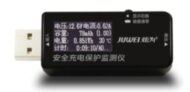 USB тестер JUWEI J7-t (3.0V-30V; 0A-5.1A) / "чёрный доктор" - измерение: A, V, ёмкости повербанка (мА*ч), Вт*ч