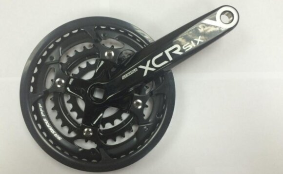 Шатун SR Suntour CW14 XCR6 T414 BDBG, 175MM, 44/32/22T, черный