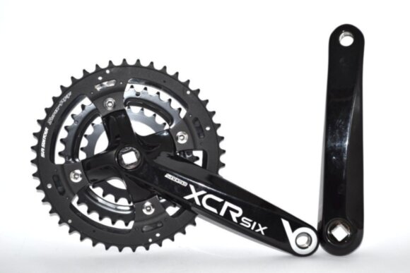Шатун SR Suntour CW14 XCR6 T424 BD, 175MM, 44/32/22T, черный