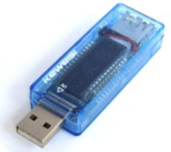 USB тестер Keweisi KWS-02 (3.0V-7.0V; 0A-3.0A) / "Charger Doctor" измеритель текущих значений: A, V СИНИЙ, ПРЯМОЙ