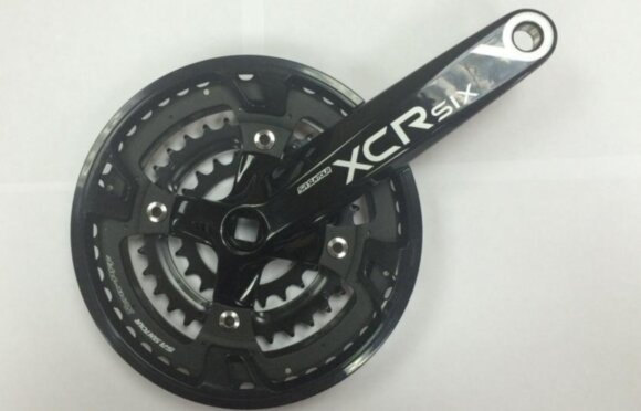 Шатун SR Suntour CW14 XCR6 T424 BDBG, 175MM, 44/32/22T, черный