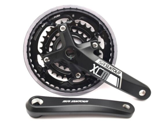 Шатун SR Suntour CW15 XCM T414 PBSG, 170MM, 44/32/22T, черный