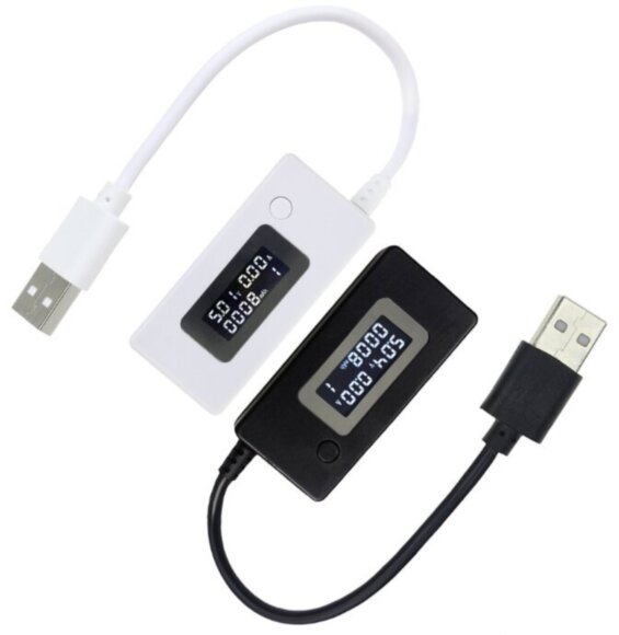 USB тестер зарядки Juwei KCX-017 (3.0V-7.0V; 0A-3.5A) / "доктор" - измерение: A, V и счетчик ёмкости (мА*ч)