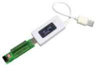 USB тестер зарядки Juwei KCX-017 (3.0V-7.0V; 0A-3.5A) / "доктор" - измерение: A, V и счетчик ёмкости (мА*ч) БЕЛЫЙ