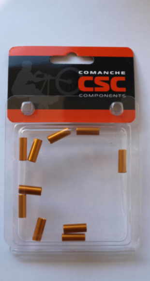 Набор наконечников переключения SCS End Cup SH 4, AL, CNC, 4MM, 10PC, золотой