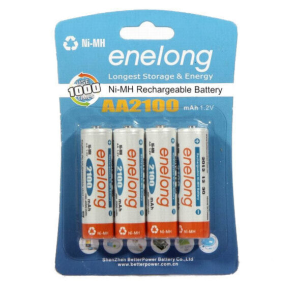 Аккумулятор BPI / Enelong 2100 мАч Ni-Mh 1.2V тип АА с низким саморазрядом (LSD)