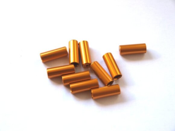 Набор наконечников переключения SCS End Cup SH 4, AL, CNC, WTP, 4MM, 10PC, золотой