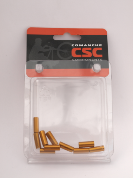 Набор наконечников переключения SCS End Cup SH 4, AL, CNC, WTP, 4MM, 10PC, золотой