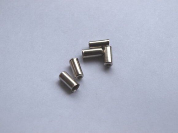 Набор наконечников переключения SCS End Cup SH 4, BR, 4MM, 200PC, серебристый