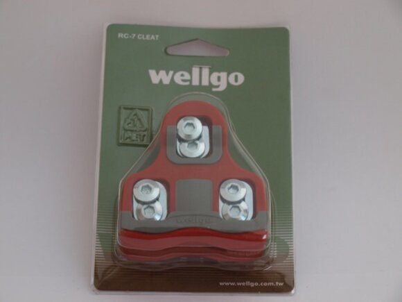 Шипы для велообуви Wellgo RC-7B, красный