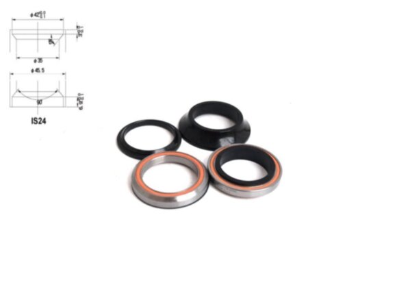 Рулевая колонка Tange Seiki IC IS24ELT82 10, 1-1/8", черный
