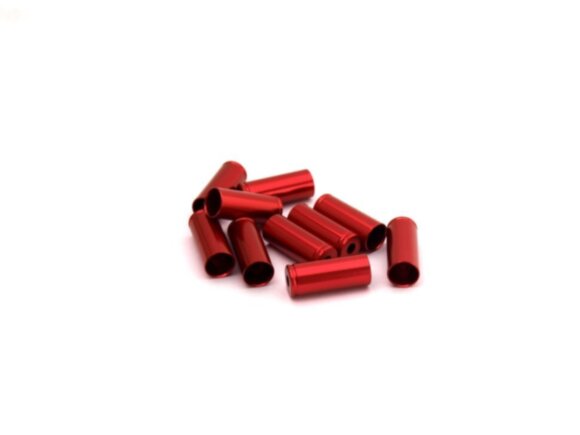 Набор наконечников тормоза SCS End Cup BR 5, AL, CNC, WTP, 5MM, 10PC, красный