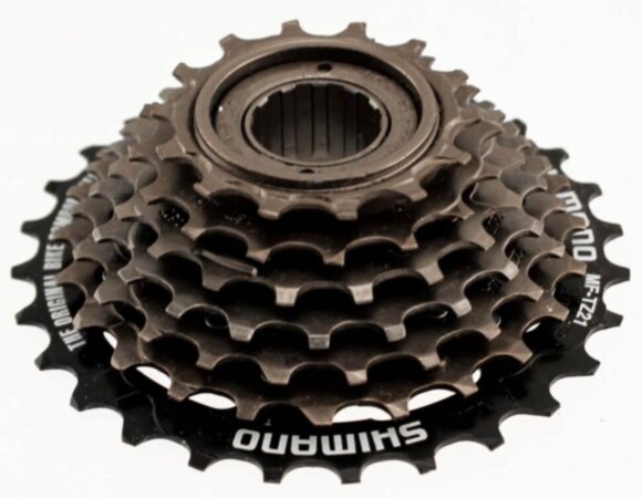 Трещетка Shimano MF-TZ21, 7k, 14-28T, черный