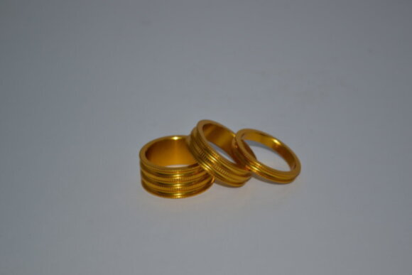 Набор проставочных колец Token TKA1231, 5/10/15MM, 3PC, золотой