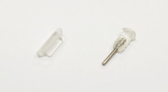 Заглушки силиконовые защитные от грязи, комплект: аудио Mini-Jack 3.5 mm 1 Micro-USB / iPhone 5, 6 / Type-C IPHONE 6, ПРОЗРАЧНЫЙ
