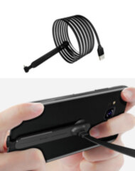 Игровой эргономичный USB-кабель «лапша»TYPE-C для зарядки смартфона WSKEN (с присоской, 1 / 2 м)