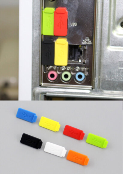 Заглушки силиконовые изолирующие защитные в USB-порт от пыли / грязи / воды / дождя Заглушки силиконовые изолирующие защитные в USB-порт от пыли / грязи / воды / дождя