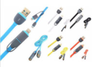Кабель USB 2-в-1 «EARLDOM» KS607 переходник Micro USB 1 Lightning «лапша» 1.0 М / 2.1A / неспутываемый